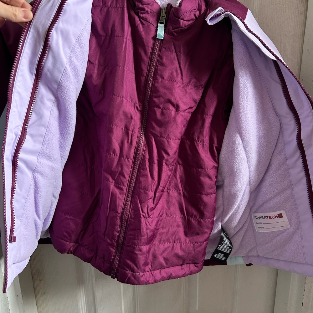 Swiss Tech 4-in-1 Systems Jacket Girls XS 4-5 NEW - Picture 8 of 14